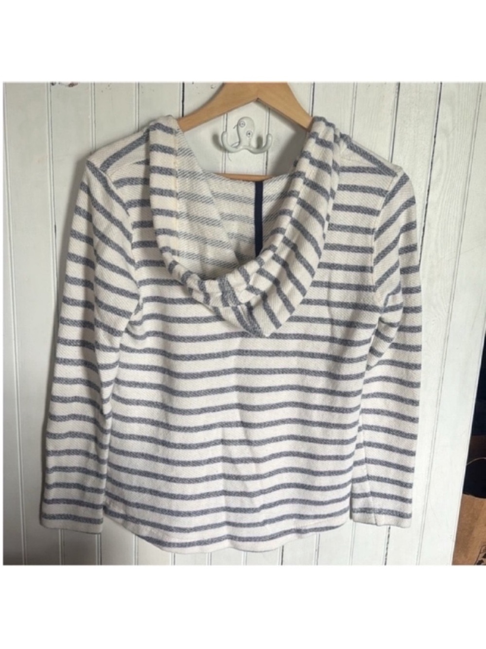Old Navy Hooded Top White Black Stripes Size XS - Picture 6 of 6